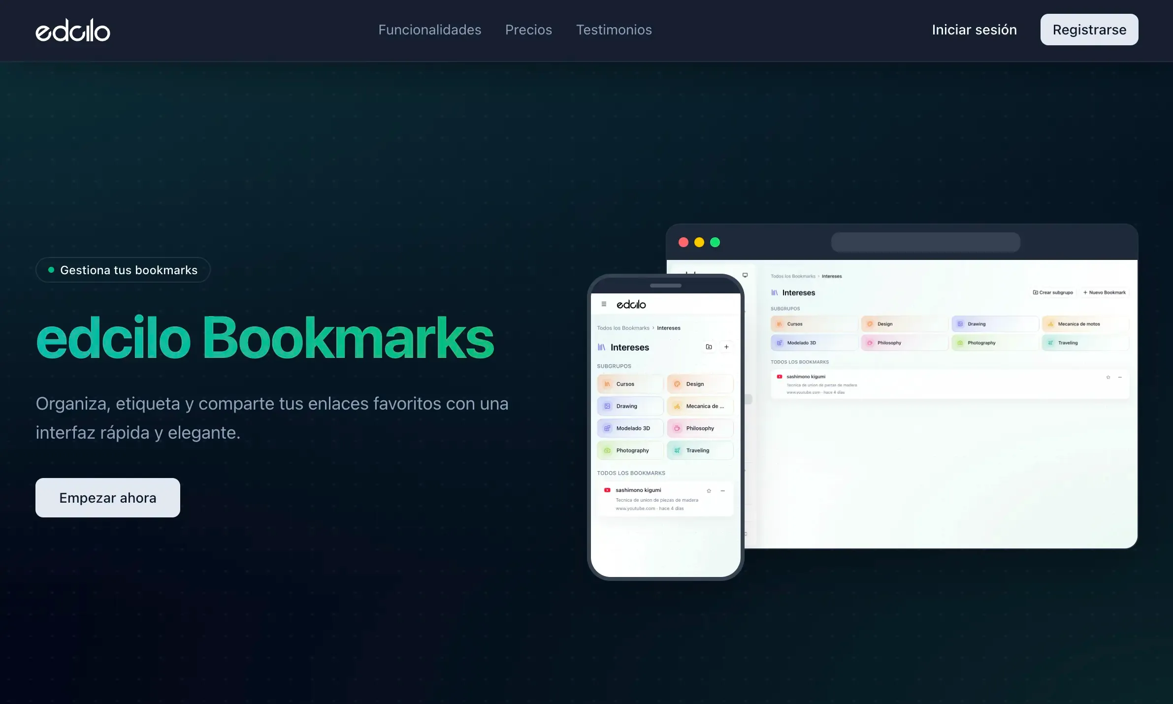Bookmark Manager project screenshot
