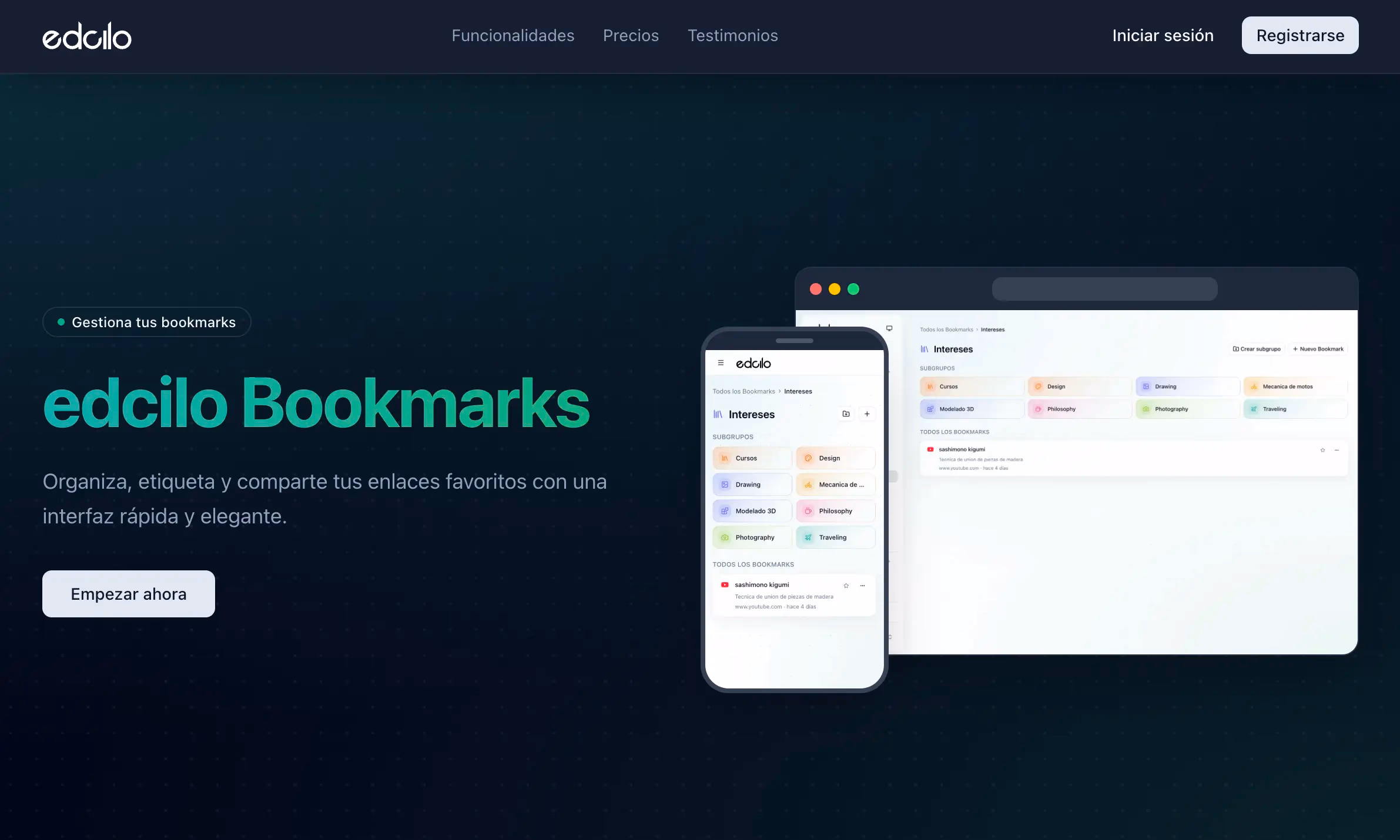 Bookmark Manager project screenshot