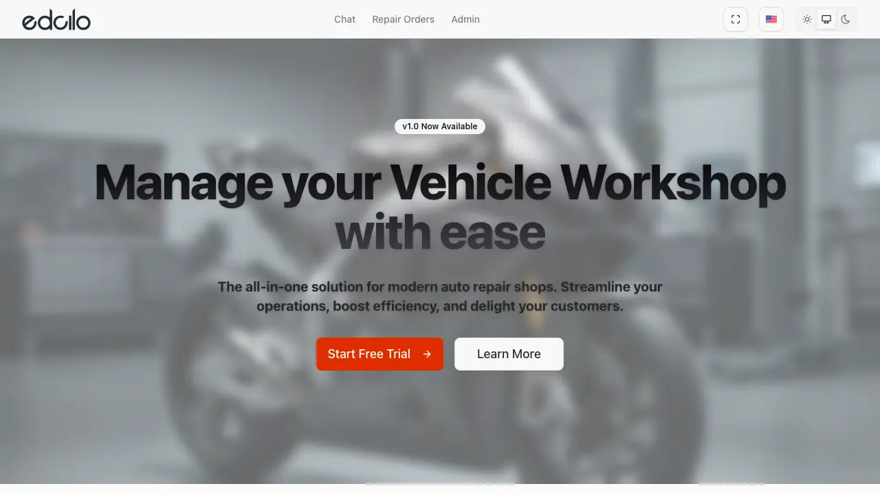 Workshop Manager project screenshot